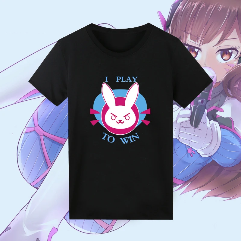 Футболка OW D. VA Хана Сонг летний костюм для косплея футболки повседневные топы с