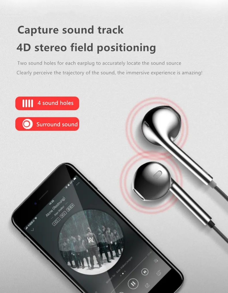 OwnFone X7 полностью Металлическая Проводная гарнитура бас-музыка наушники 3,5 мм Android Ios Универсальные наушники-вкладыши с микрофоном игровые наушники