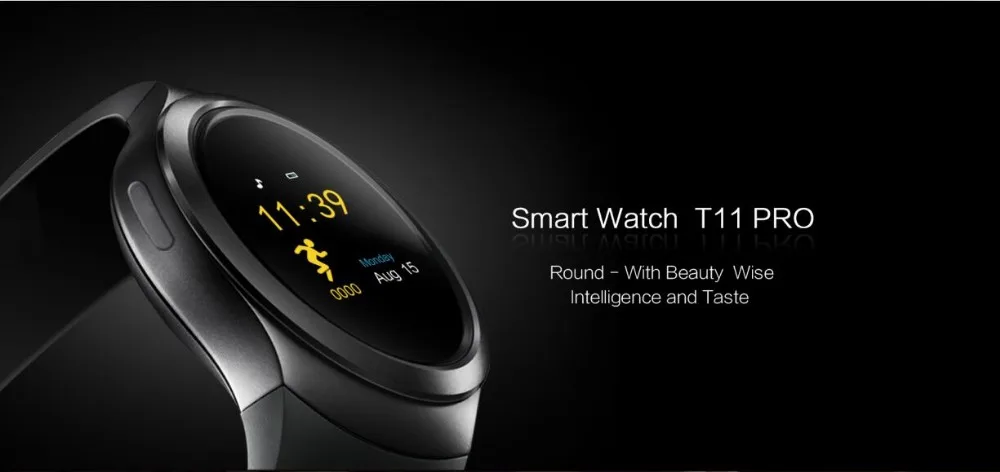 Smartch T11 Nano SIM карты и Bluetooth Smart часы ips Дисплей монитор трекер сна Шагомер Smartwatch PK GV18