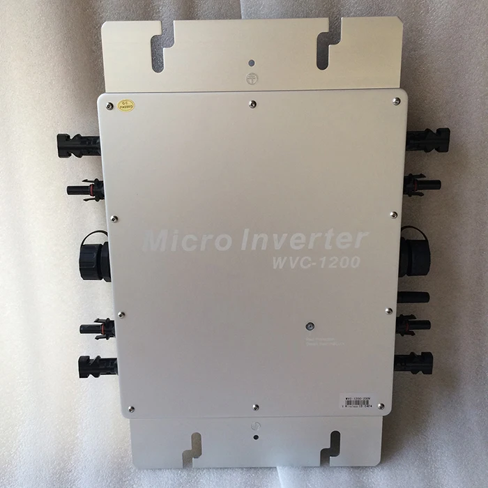 WVC1200 микро с сеточным управлением инвертор Вход DC22V-50V для AC180-260V В переменного тока, 50/60 Гц Водонепроницаемый IP65 Солнечный Мощность инвертор