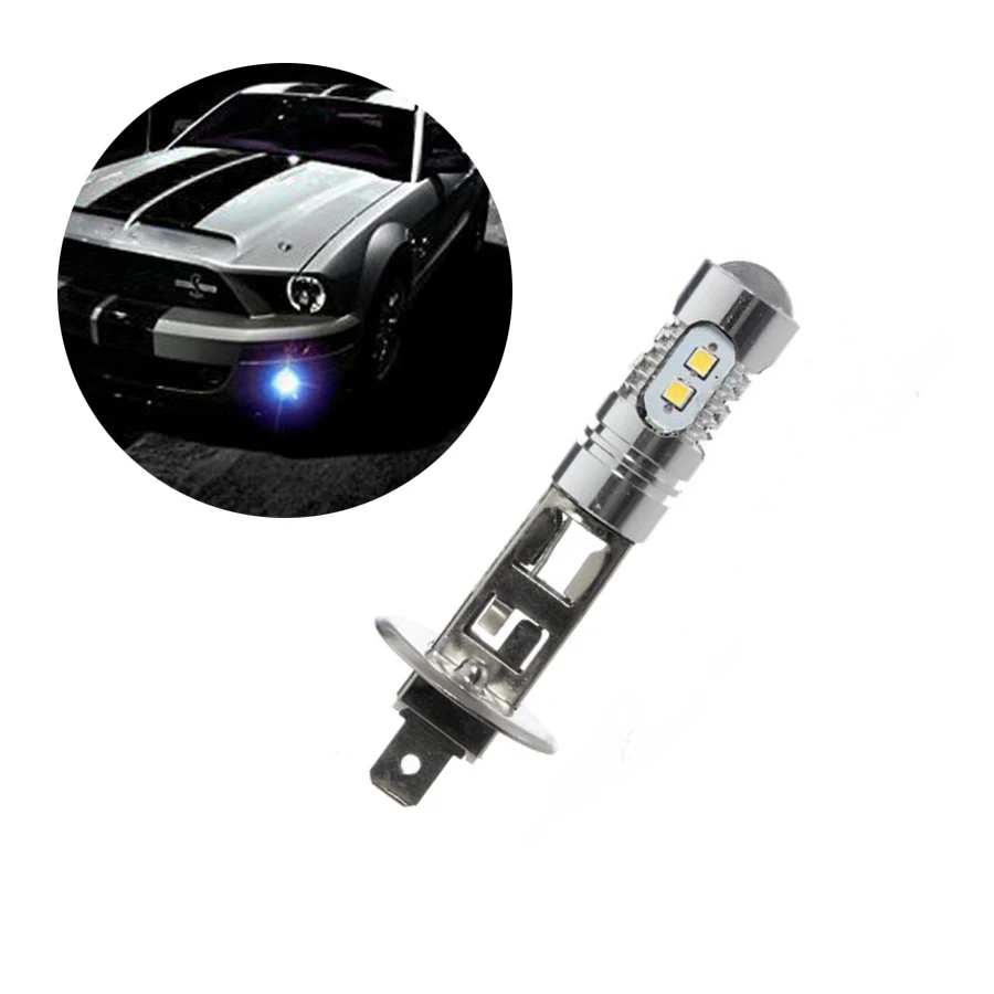 2 шт. H1 противотуманные фары/Дальний свет синий 8000K HID цвет 12V 50W 10 SMD LED|Передние