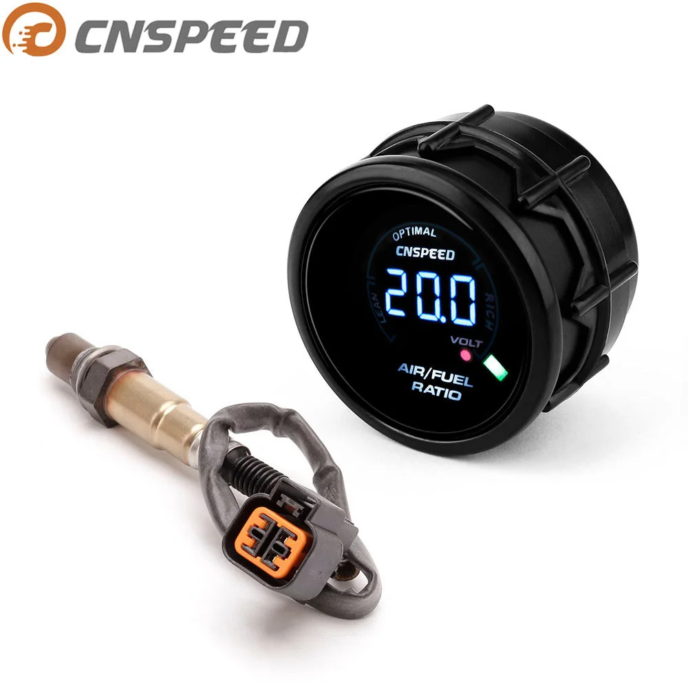 CNSPEED 52 мм Автомобильный измеритель соотношения воздуха/топлива цифровой узкий диапазон O2 задний датчик кислорода для 03-10 hyundai Kia 2.0L