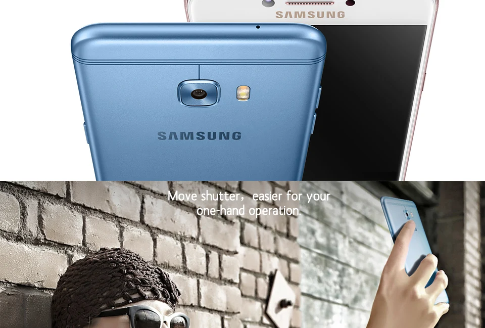 Мобильный телефон samsung Galaxy C5 Pro C5010, 4 Гб ОЗУ, 64 Гб ПЗУ, отпечаток пальца, две sim-карты, 5,2 дюймов, FHD, gps, NFC, 16,0 Мп, камера, 4G, LTE, смартфон