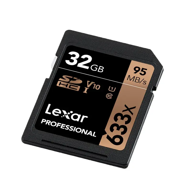 Оригинальный Lexar SD карты 95 м/с 16G 32 GB U1 633x64 128 256 512 U3 Class 10 карт памяти для 1080 p 3D 4 K
