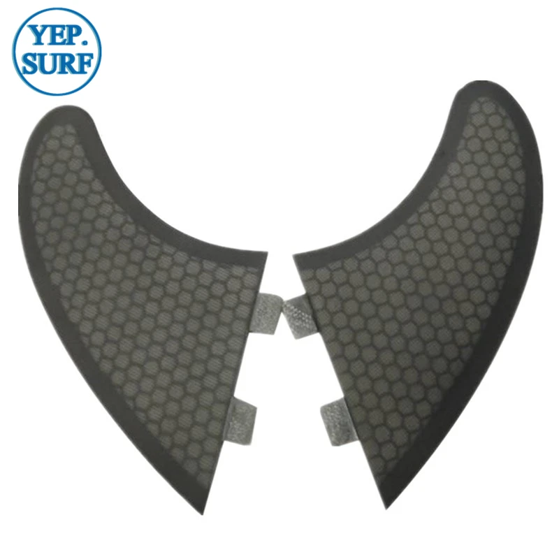 Плавники для серфинга FCS черный цвет TWIN FIN + GX Black quillas Набор Продажа в