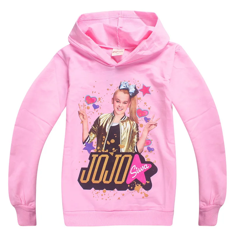JOJO siwa/футболка с длинными рукавами и рисунком для мальчиков девочек костюм