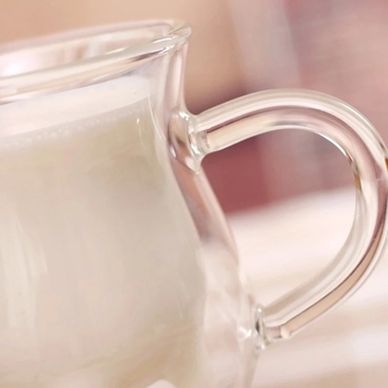 Новинка стаканы для напитков молока коровы 240 мл двойные термостойкие стеклянные