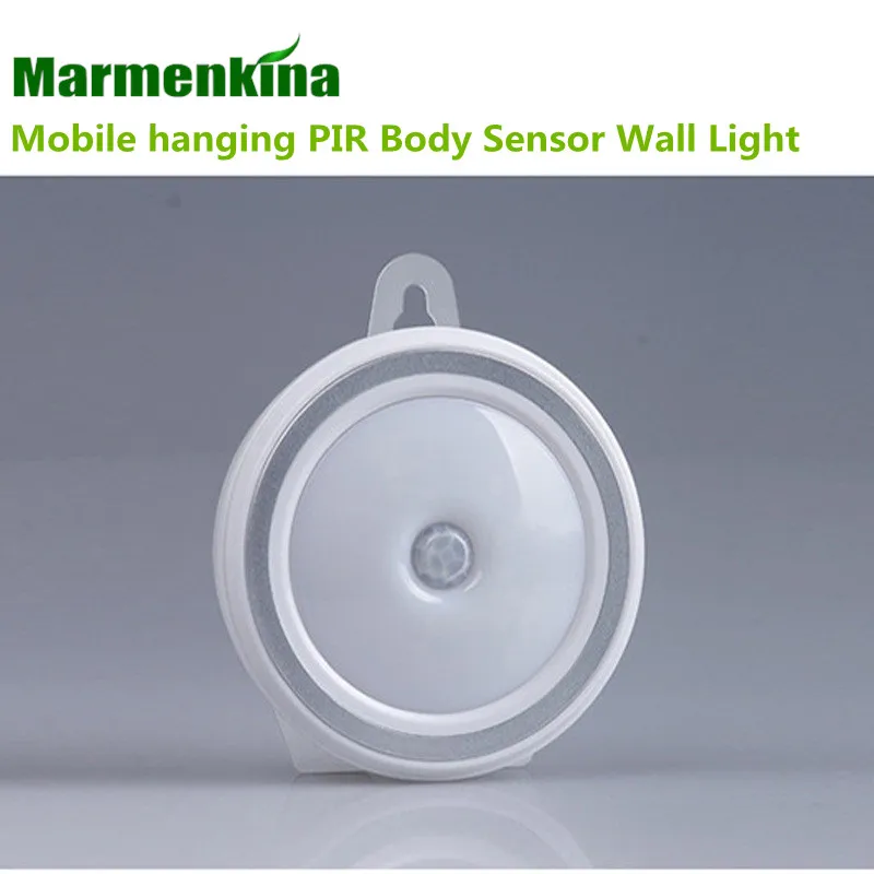 Настенный светильник с пассивным инфракрасным датчиком движения передвижной