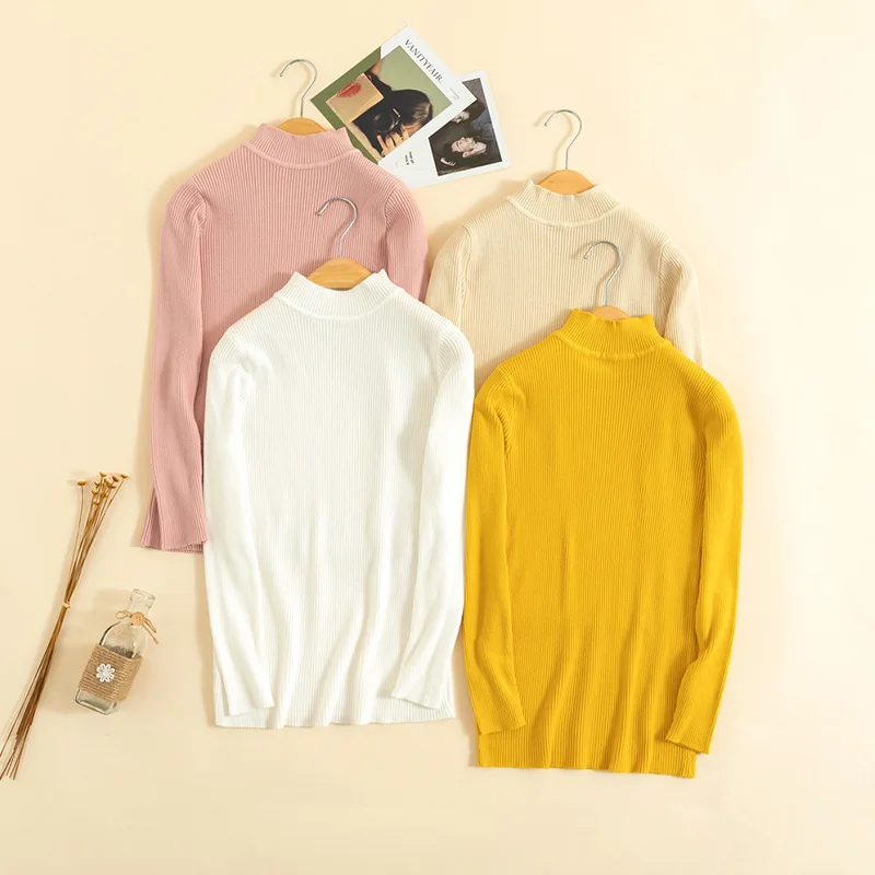 Winter Knitted Sweater Women Turtleneck Solid Oversized Fashion Autumn Pull Femme Coat Long Sleeve Sweaters | Женская одежда