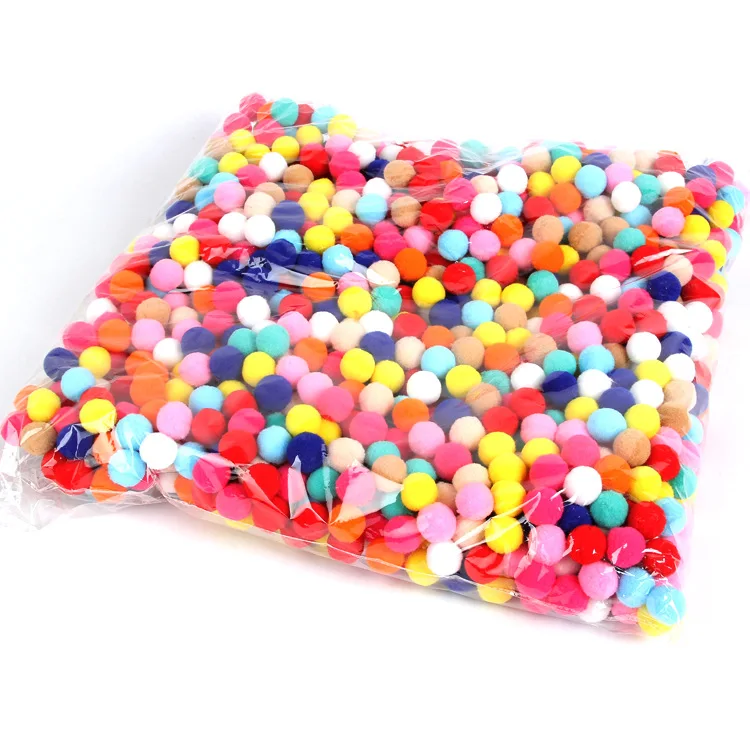 500-1000 шт 8/10/15/20/25/30 мм Мини пышная Нижняя Pom Poms помпонами ручной работы для детей игрушки свадебный Декор DIY товары для шитья и рукоделия