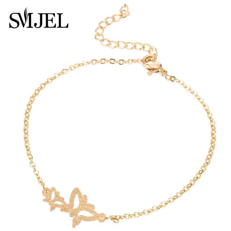 Gold SL185 SMJEL минималистский Кристалл Циркон снежинка Ювелирные Изделия Ручной елки украшения элегантные браслеты с цветами браслеты - Окраска металла: Gold SL185