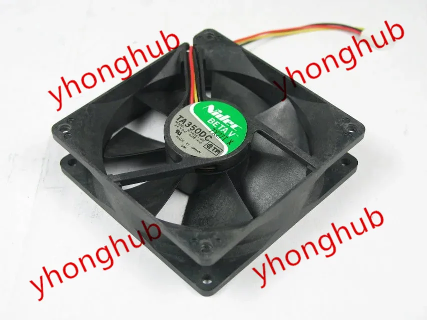 Серверный охлаждающий вентилятор Nidec TA350DC M34261 68 DC 24V 0.28AMP 90x90x25 мм|nidec ta350dc|square fanserver
