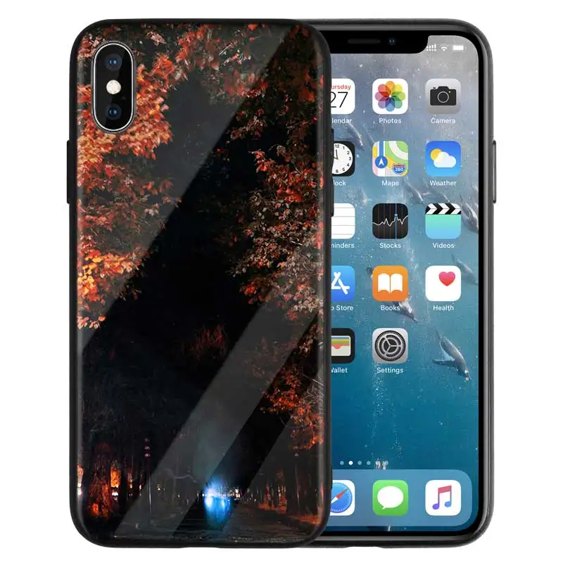 Чехол из закаленного стекла для телефона, чехол для iPhone 7, чехол для iPhone X, 7, 6, 8 Plus, чехол для iPhone 11, 11Pro, XS MAX, XR