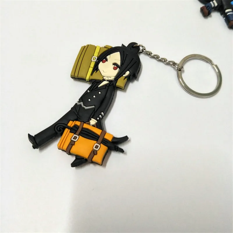 Аниме черный дьякон Черный Дворецкий Ciel Phantomhive Фигурки игрушки ПВХ брелок для