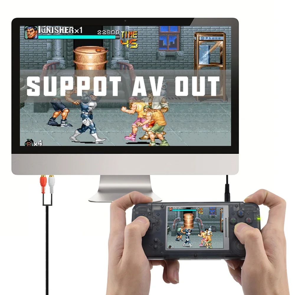 Kainuoa USB Ретро портативная игровая консоль 3 0 дюймов Встроенная 818 различных игр