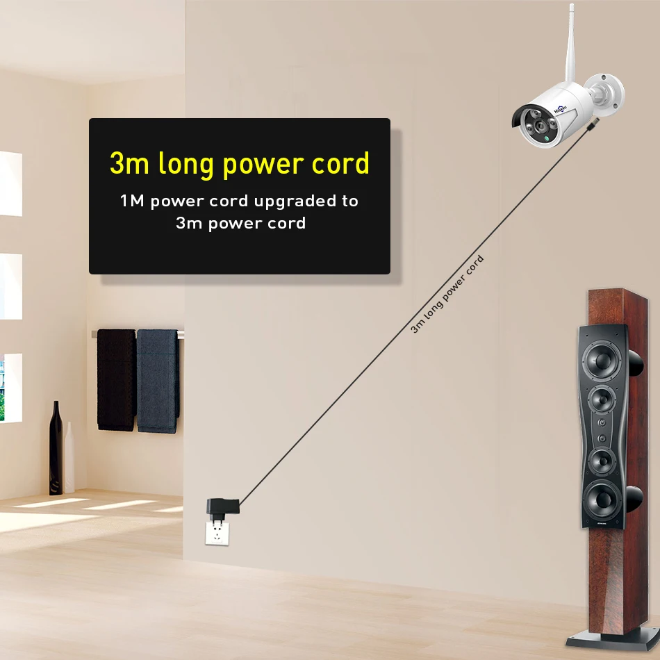Hiseeu 4CH 960 P/1080 P двусторонний мониторинг Беспроводная CCTV камера система 2MP