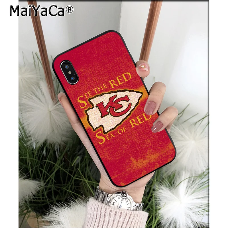A10 MaiYaCa Kansas City Chief ТПУ Мягкие аксессуары для телефонов чехол для телефона для iPhone X XS MAX 6 6s 7 7plus 8 8Plus 5 5S SE XR - Цвет: A10