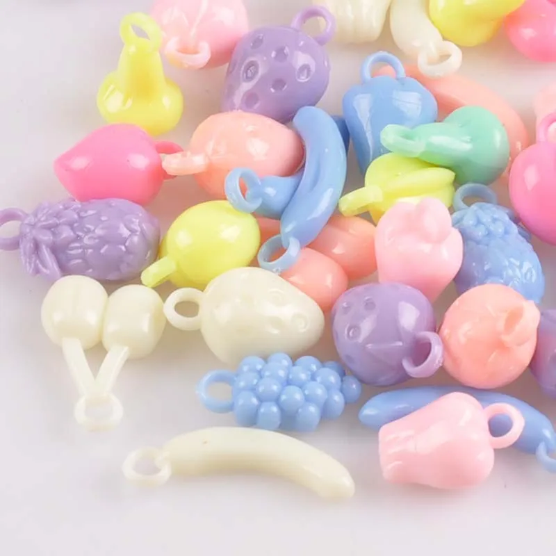 30-20 мм 25 шт. разноцветные акриловые подвески в виде фруктов/подвески ювелирные изделия ручной работы YKL0602X