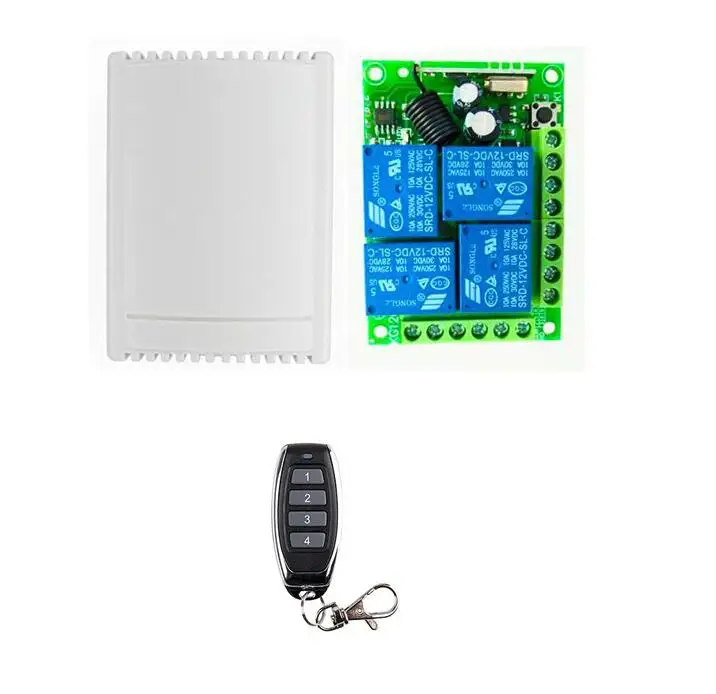 Умный 12 V DC12V 4 CH 10A беспроводной переключатель системы дистанционного управления