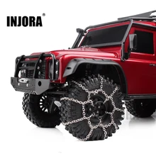 INJORA 2 шт. металлические 120 мм 1,9 дюйма шины цепи для 1/10 RC Рок Гусеничный Traxxas TRX-4 TRX4 осевой SCX10 90046