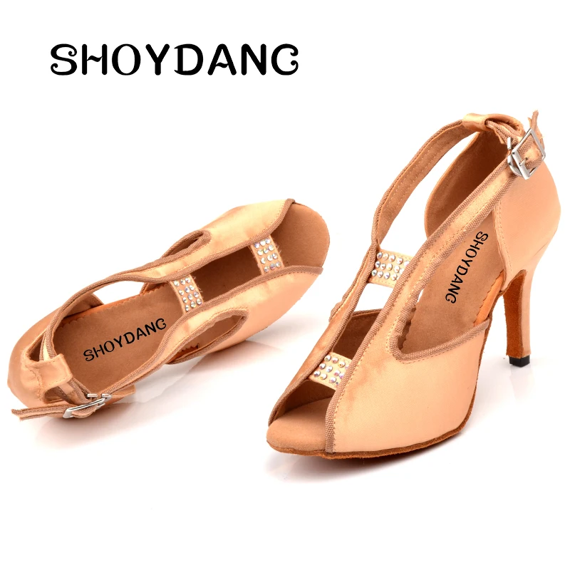 SHOYDANC/танцевальные кроссовки женская обувь chaussure de danse salon для латинских танцев