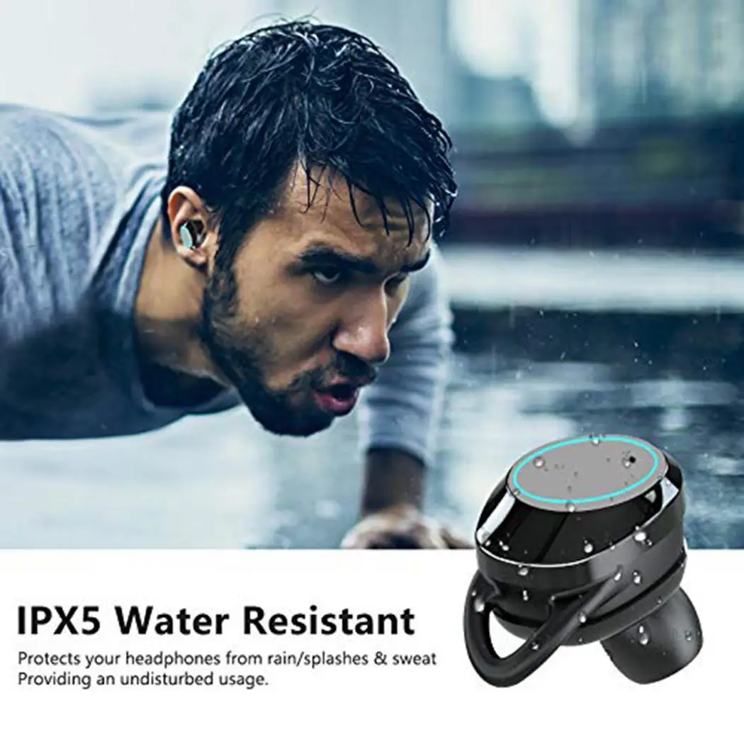 Беспроводные наушники Bluetooth гарнитура TWS водонепроницаемые бинауральные стерео