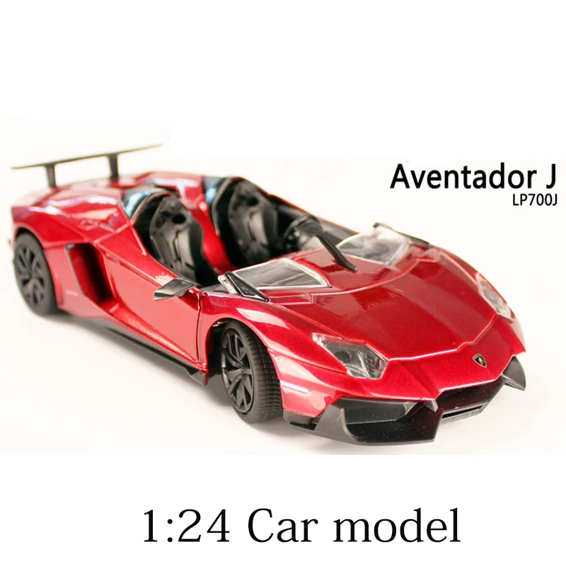 Италия спортивный автомобиль Aventador J Сплав Автомобили статическая модель 1:24