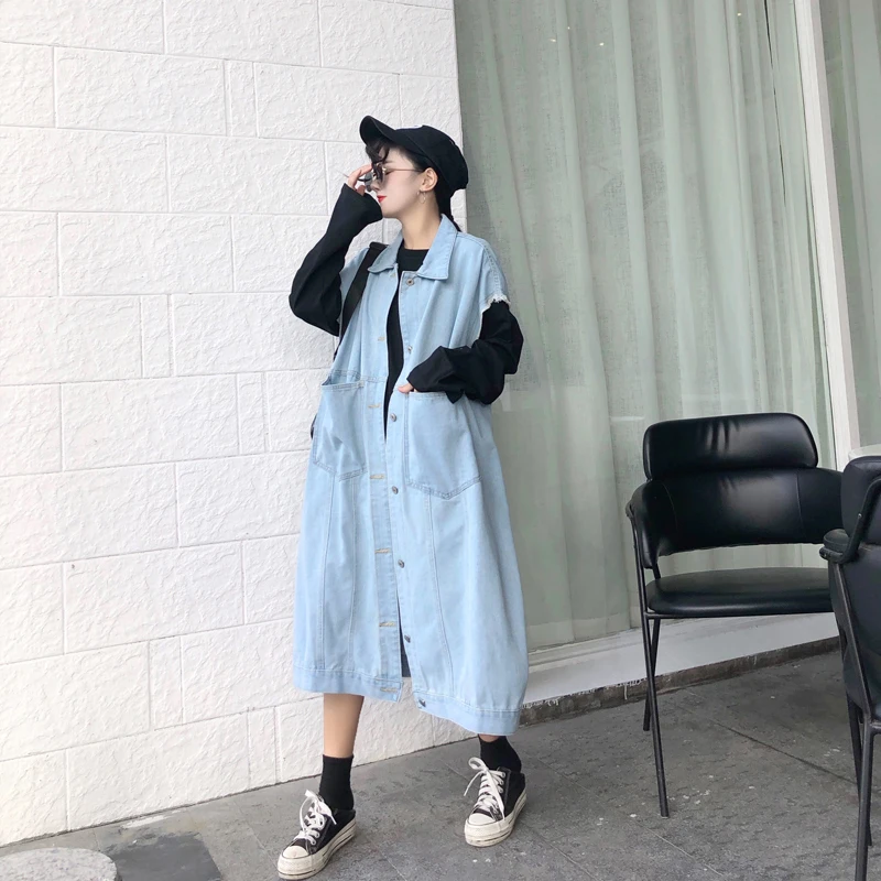 LANMREM весна-осень 2019 новинка темперамент женская мода свободная одноцветная дикая