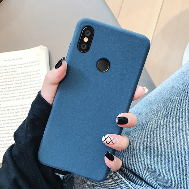 Ударопрочный ультра тонкий для Xiaomi Redmi Note 5 6 7 Pro Plus 6A 5pro матовый песчаник мягкий