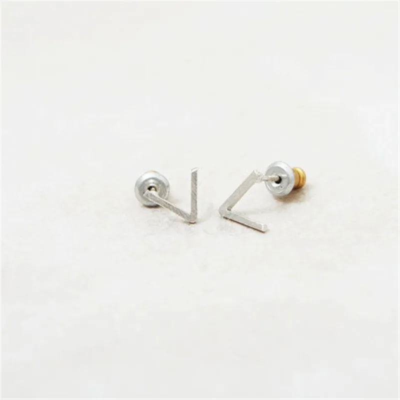 

Fashion "v" stud earrings zinc alloy for women