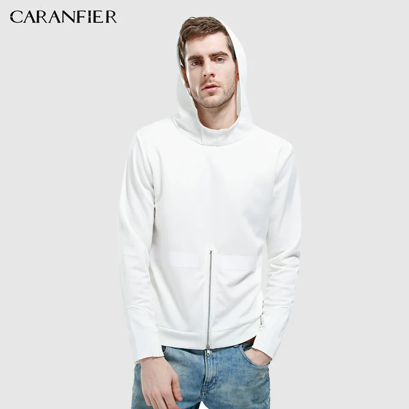 CARANFIER толстовки мужские новые осенние хлопковые с длинным рукавом Молодежные