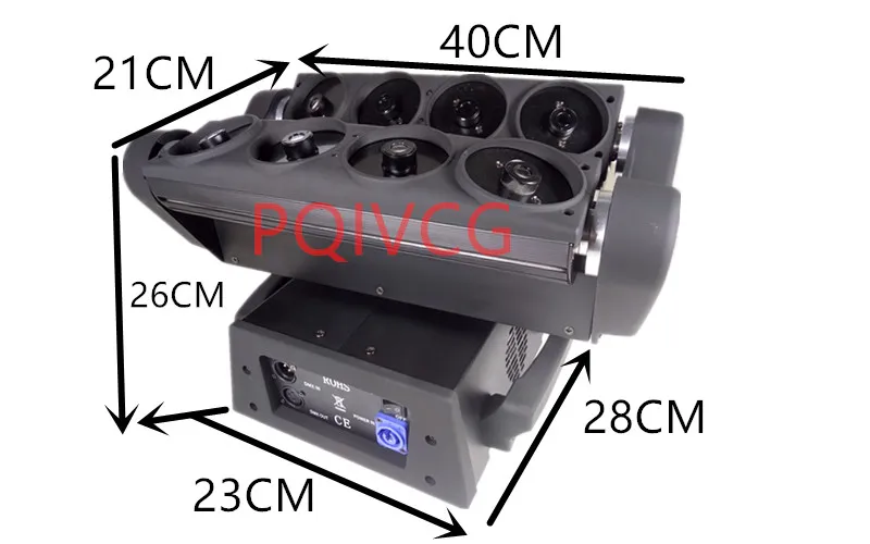 2 шт./RGB светодиодные прожекторы паук движущиеся лазерные огни dmx512 управление AC110