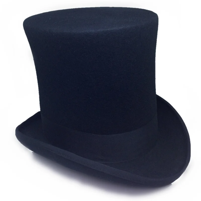 Мужская шерстяная шляпка в стиле стимпанк 25 см|wool fedora|top hatmad hatter top hat |
