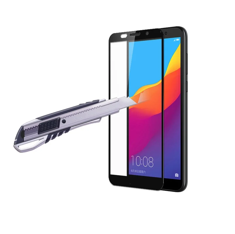 Полностью клеящееся закаленное стекло с полным покрытием для Huawei Honor 7S Защитная