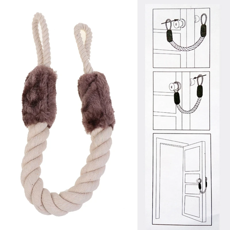 

Doorstop Cotton Rope Sailor Knot Door Stopper Slamming Shut Wedge Door Handles Stoppers Door Window Protectors