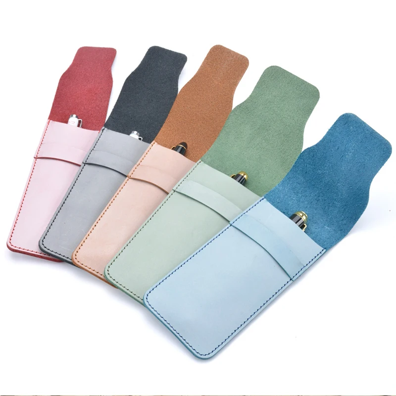 Сумочка для ручек и карандашей из натуральной кожи модный дизайн