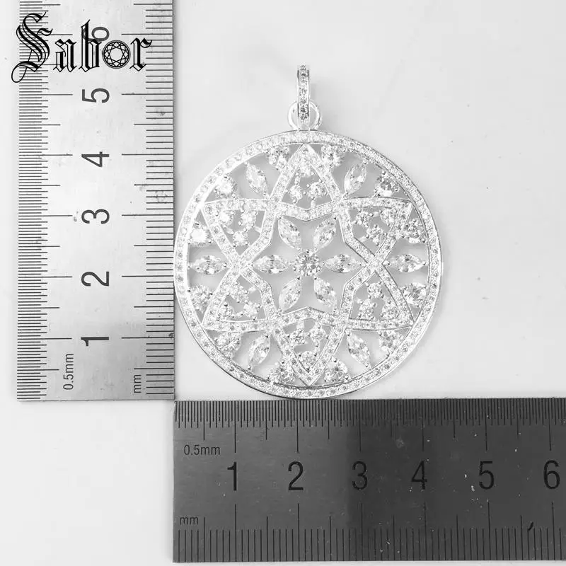 Подвеска с черным орнаментом новое модное ювелирное изделие Винтажный