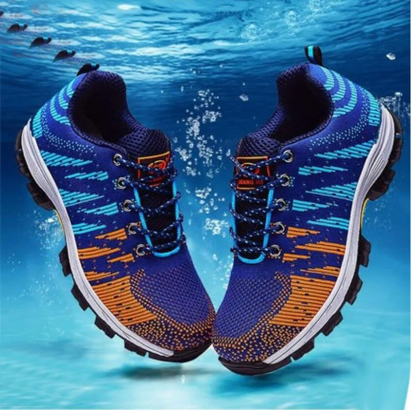 2020 дышащая мужская защитная обувь Рабочая со стальным носком мужские