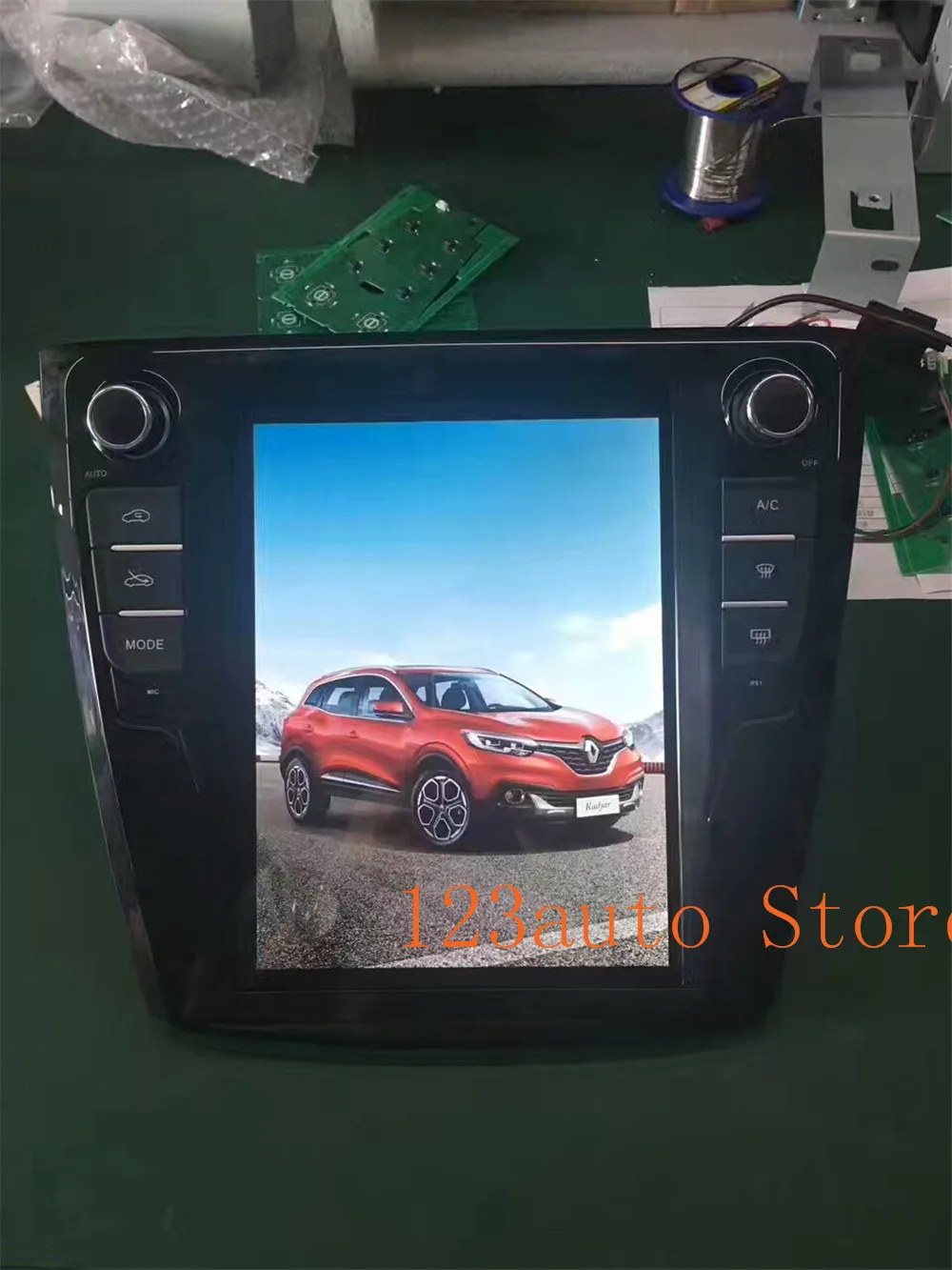 10,4 'вертикальный экран Tesla стиль Android 8,1 автомобильный DVD gps навигатор плеер для Renault Kadja PX6 HDMI