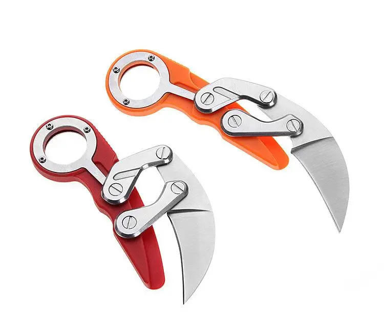Karambit нож с красочной ручкой складной тактический EDC инструмент для кемпинга
