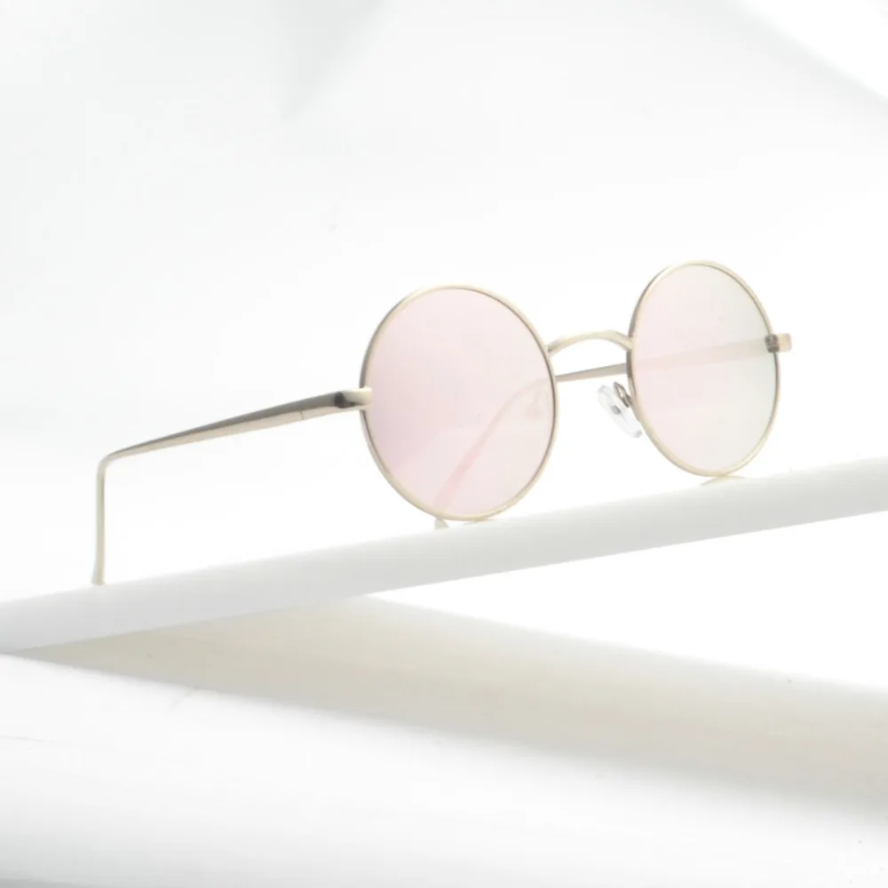 Новый небольшие круглые солнцезащитные очки для женщин леди Роскошные Зеркало