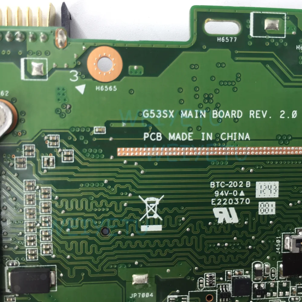 Совершенно новая материнская плата G53SX GTX 460M Для ASUS VX7 VX7S для ноутбука 4 слота RAM REV 2