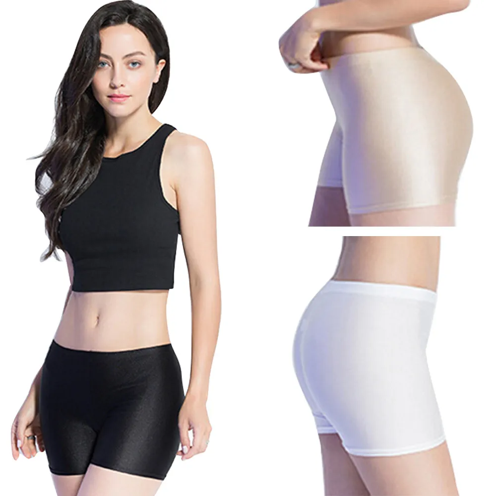 Модные женские плоские многоярусные короткие штаны трусы для безопасности