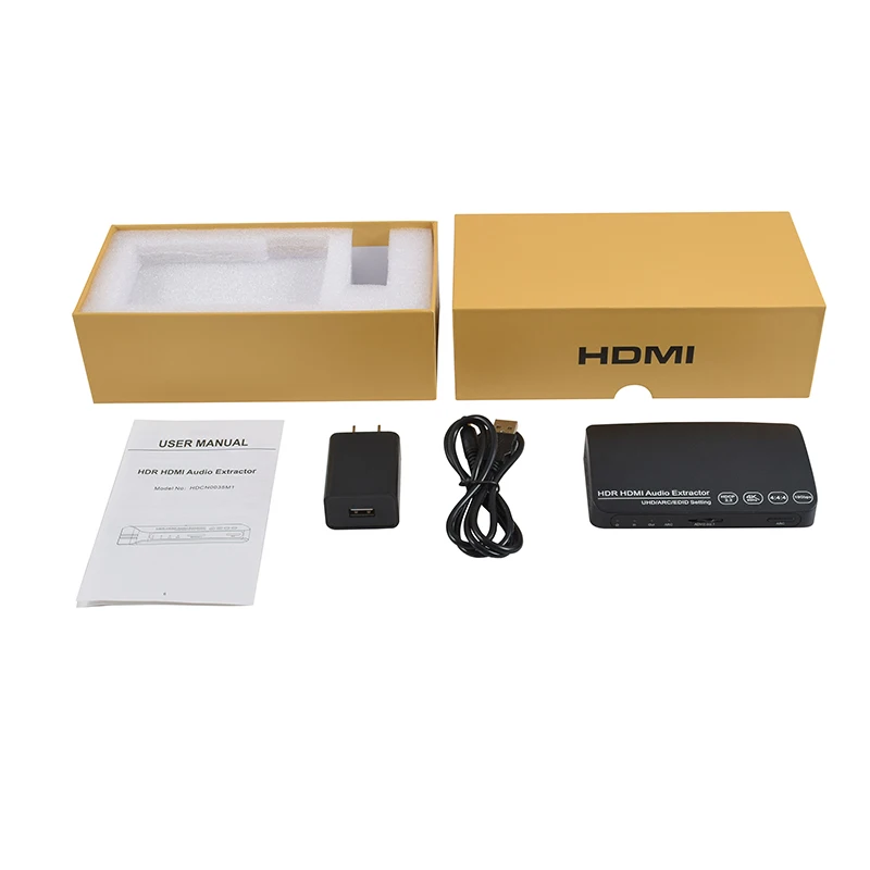 18 Гбит/с 4k HDMI переключатель Разделитель с Toslink аналоговый аудио экстрактор