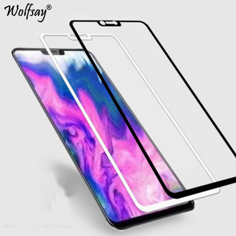 Wolfsay полное покрытие экрана протектор для Vivo V9 Стекло 9H закаленное стекло