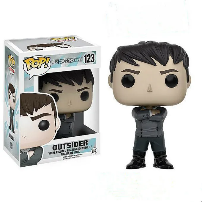 FUNKO pop Dishonored 2 123 # Outsider FigureToys коллекция моделей игрушек для детей|Игровые фигурки и