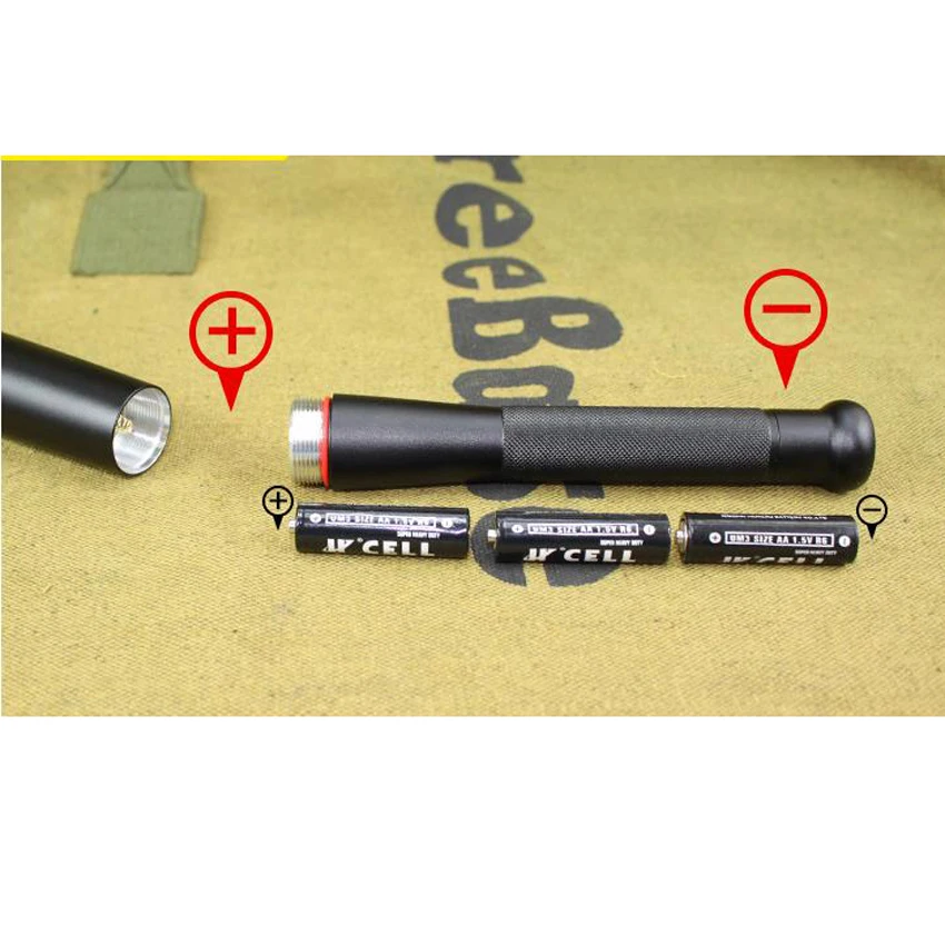 

Defense Baseball Bat LED Flashlight Portable Security Camping Light High Power Super Bright Outdoors Torchlight Aluminum Alloy