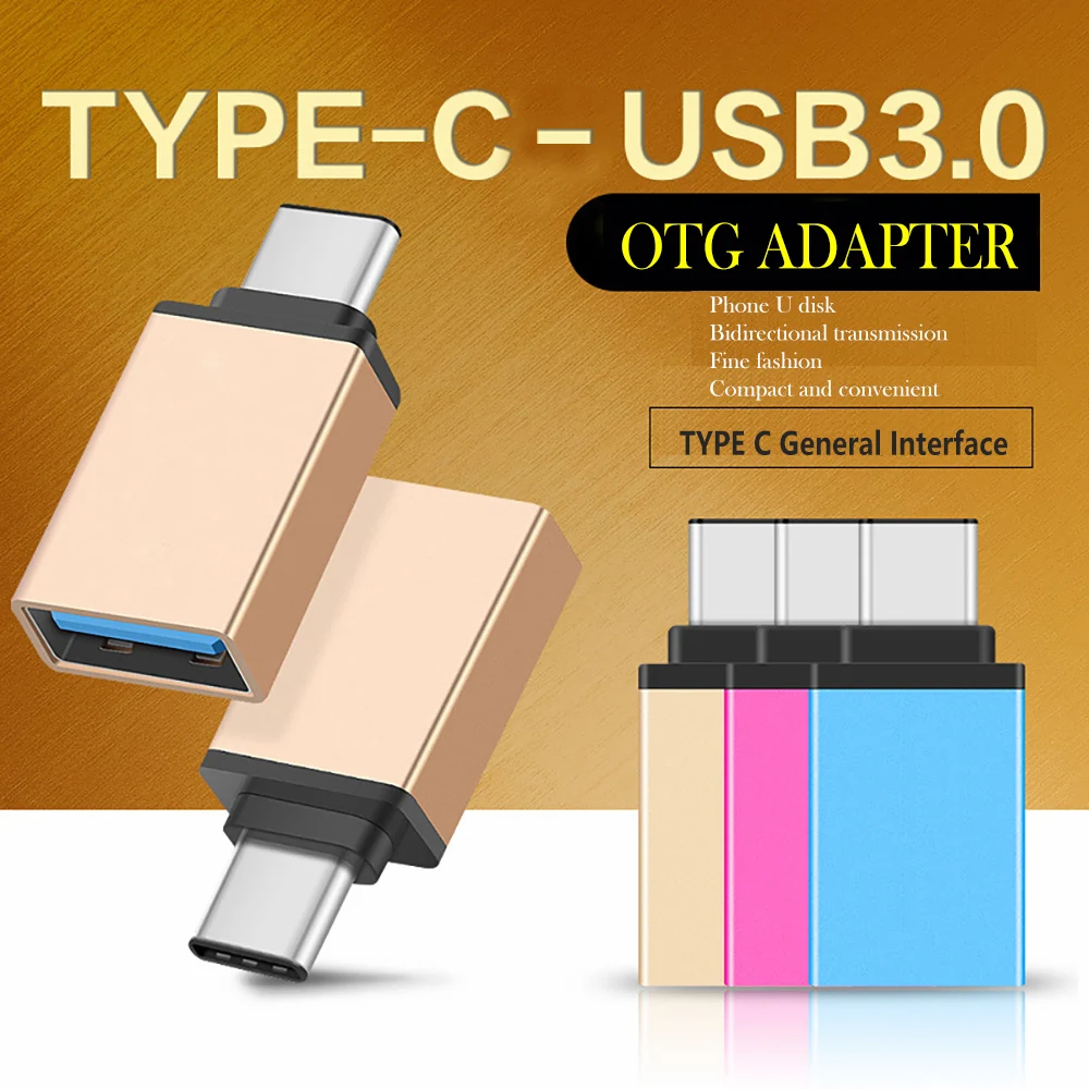 USB C 3 1 кабель Type otg адаптер с разъемом c OTG для Xiaomi mi a1 ZUK z2 Huawei P9 P20 pro Lite чехол из ПВХ