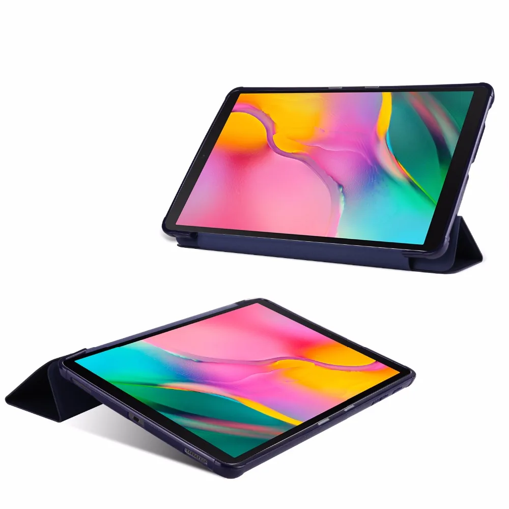 Для samsung Galaxy Tab A 10,1 чехол Крышка T510 T515 SM-T510 SM-T515 кожаный чехол для задней поверхности из мягкого силиконовый чехол с принтом+ Экран протектор