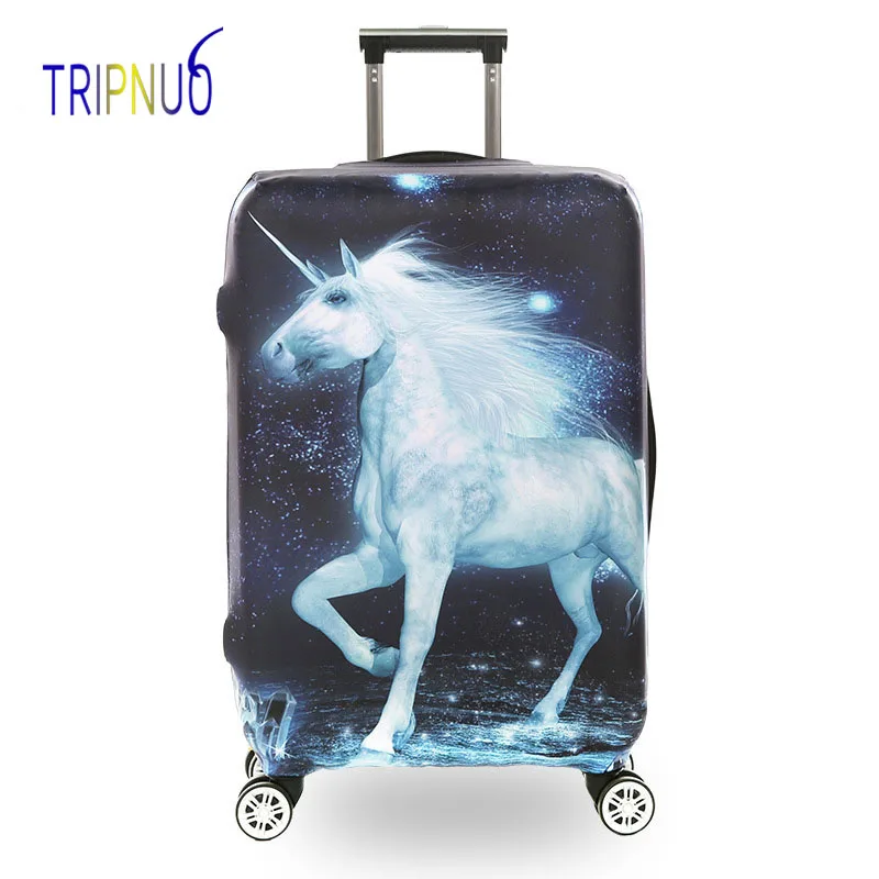 TRIPNUO Dolphin Толстый эластичный чехол для багажа на молнии для 18-32 дюймов, чехол для багажника, чехол для путешествий, защитный чехол, сумки
